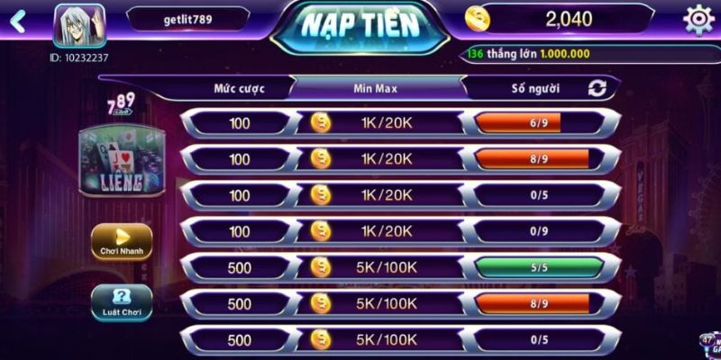 Bài Liêng 789Club Bài Liêng 789Club